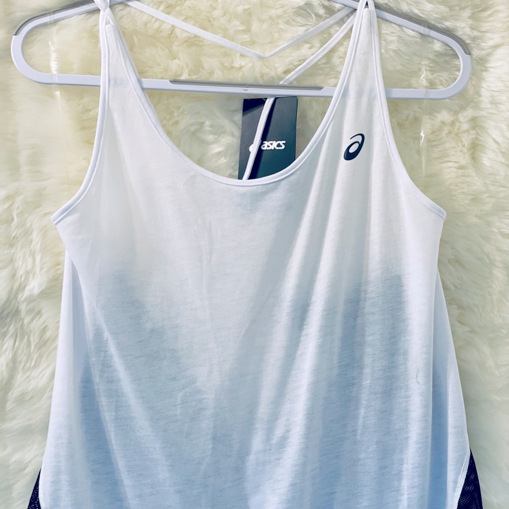 ASICS Black & White Tank Top MSRP $45 "XL